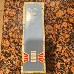 Blue Art Deco Storage Box with Geometric Patterns